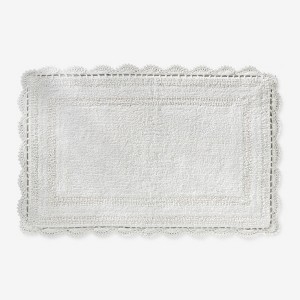 BrylaneHome Rectangular Crochet Bath Mat - 1 of 2