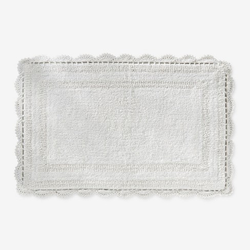 BrylaneHome Rectangular Crochet Bath Mat - image 1 of 2