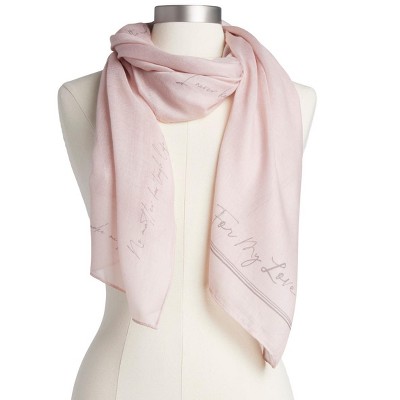 DEMDACO Dear You Scarf - My Love pink