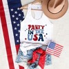 Simply Sage Market Women's Party In The USA Retro Face Racerback Tank - 3 of 4