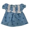 Doll Clothes Superstore Handmade Blue Checks and Cherries Nightgown for 14 Inch Baby Alive Dolls - 4 of 4
