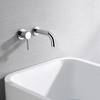 Sumerain Wall Mount Tub Faucet Chrome Bathtub Faucet Set with Left-Handed Handle and Rough in Valve - image 4 of 4