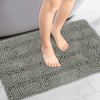 Unique Bargains Absorbent Chenille Bath High Pile Quick Dry Bath Machine Washable Rugs - 2 of 4