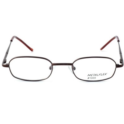 Calabria Kids Fit Metal Flex by Vivid Designer Reading Glasses 1005 in Brown