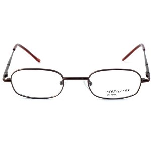 Calabria Kids Fit Metal Flex by Vivid Designer Reading Glasses 1005 in Brown - 1 of 3
