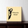Slickblue Rustic Jesus Quote Wall Sign 7x7 – Solid Wood Plaque for Shelf or Hanging, Funny Faith Decor, Color Options - 2 of 3