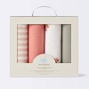 Flannel Baby Blanket - Coral Dinosaurs - 4pk - Cloud Island™ - 4 of 4