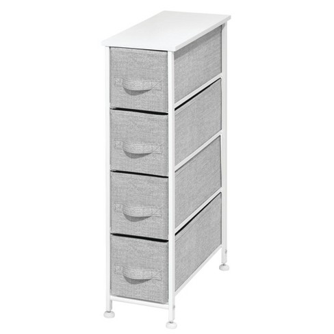 Mdesign Narrow Dresser Storage, Black Storage Drawers Target