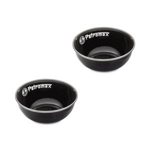 Petromax Enamelware Dinnerware Bowls, Traditional Lightweight Enameled Steel Tableware for Kitchen and Camping, Pack of 2 for Hot or Cold Food - 1 of 4