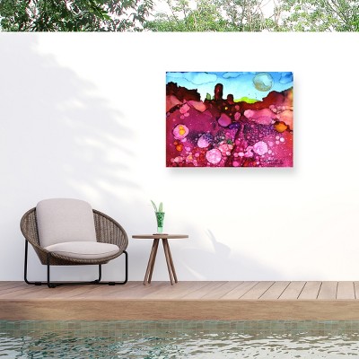 Pat Saunders-White Tootsie and Squakers Outdoor Canvas Art