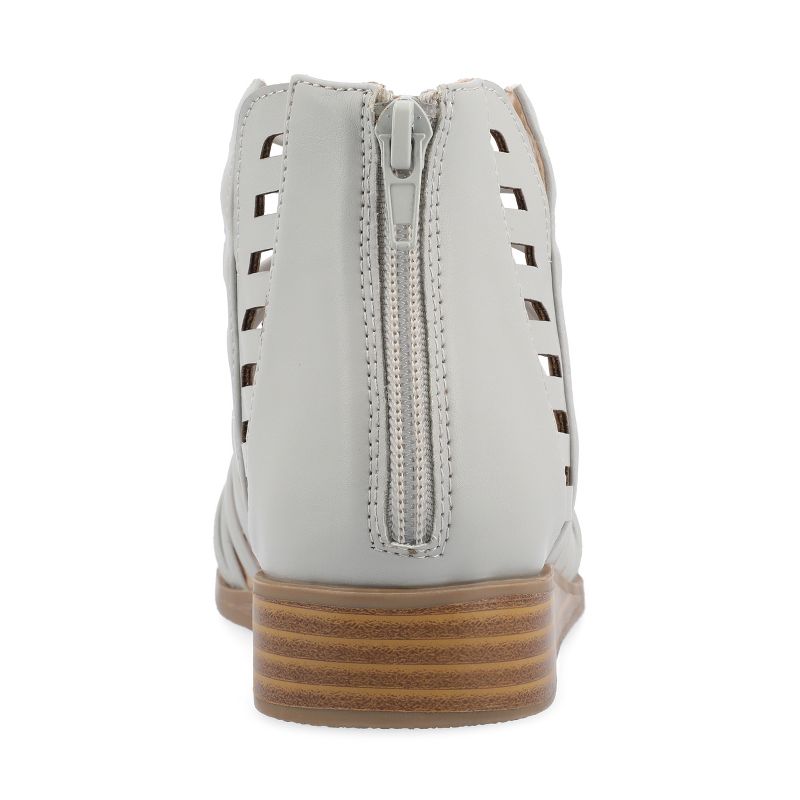 Journee Collection Womens Delilah Tru Comfort Foam Gladiator Sliver Wedge Sandals, 3 of 10