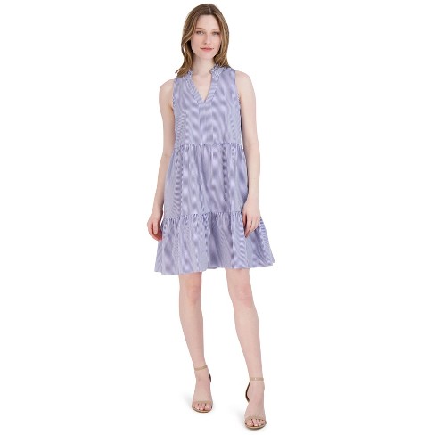 52seven Women's Sleeveless V-neck Babydoll Dress. : Target
