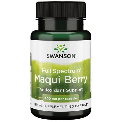 Swanson Full Spectrum Maqui Berry 400 mg 60 Capsules.