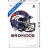 Trends International NFL Denver Broncos - Drip Helmet 20 Framed Wall Poster Prints - 3 of 4