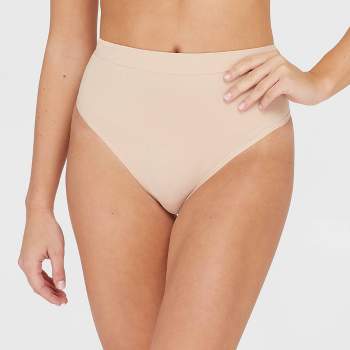 Maidenform Self Expressions Women's Tame Your Tummy Thong Se0049 : Target