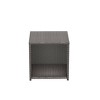 WestinTrends Coastal 2-Piece Wicker Outdoor Storage Ottoman and Square Side Table Set - 3 of 4