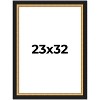 PosterPalooza | Photo Size Embellished Brown Picture Frame - UV Acrylic, Foam Board Backing, Hanging Hardware - 2 of 4