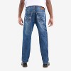 CULTURA Men's Saddle Stitch Relaxed Slim Fit Jeans - 2 of 4
