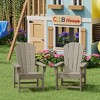 WestinTrends Malibu Kids Outdoor Adirondack Plastic Patio Chair (Set of 2) - 2 of 4