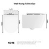 Coucheta Modern Wall-Hung Toilet with Soft-Close Seat, Dual Flush Comfort Height Floating Toilet with Ultra-Thin Cover for Elegant Bathrooms - 2 of 4
