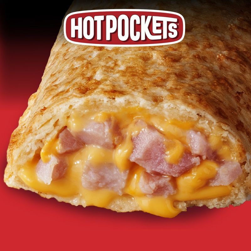 Hot Pockets Crispy Buttery Crust Frozen Hickory Ham and Cheddar , 5 of 14