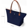 FATMOON Shoulder Tote Bag for Women, Nylon Top-Handle Purse, Foldable Weekend Hobo Handbag - 3 of 4