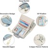 Clotth Small Wallets for Women RFID Blocking Bifold Floral Vegan Leather Wallet Card Holder with Zipper Pocket ID Window - Compact Yet Roomy - 4 of 4