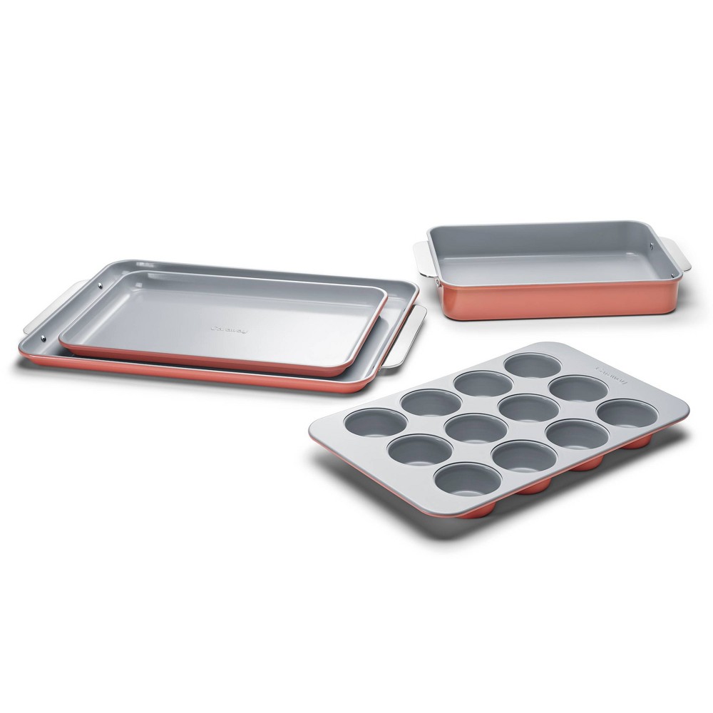 Caraway Non-Stick Ceramic Half Bakeware Set Perracotta