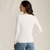 Lands' End Women's Drapey Rib Skimming Long Sleeve Henley - 2 of 4