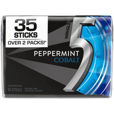 5 Gum Peppermint Cobalt Sugarfree Gum - 35ct