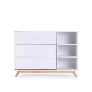 Teen Central Park 3 Drawer Dressers with Shelves - dadada baby