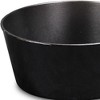 HomeRoots 10" Black Recycled Plastic Indoor Outdoor Round Pot Planter - 3 of 3