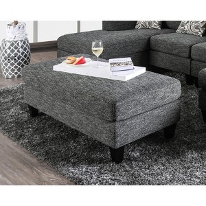 Airsurfer Large Charcoal Gray Ottoman Modern Living Room Ottoman Home Decor for Living Room Relaxation - 1 of 4