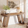 Lantine Solid Wood Console Table, 63" Farmhouse Sofa Table Behind Couch, Entryway Table for Hallway, Entrance, Foyer, Living Room - 2 of 4