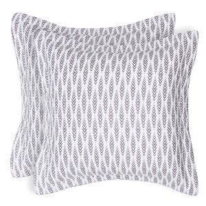 Melina Floral Quilted Euro Sham - 2pk - Levtex Home - 1 of 3