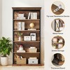 MAYEERTY 6-Tier Bookshelf, 70.87" Etagere Metal and Wooden Bookcase for Home Office - 4 of 4