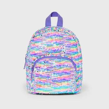 Girls' 10.5" Reverse Sequin Mini Backpack - Cat & Jack™ Purple