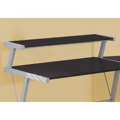 48" Brown and Gray Wood Corner Home Office Desk