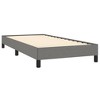vidaXL Bed Frame Dark Gray 39.4 in.x74.8 in. Twin Fabric - 4 of 4