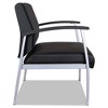 Alera Alera metaLounge Series Bariatric Guest Chair, 30.51" x 26.96" x 33.46", Black Seat, Black Back, Silver Base - 3 of 4