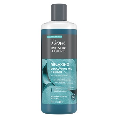 Dove Men + Care Relaxing Eucalyptus + Cedar Hydrating Body Wash Soap - 18 fl oz