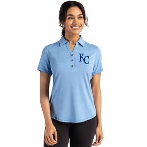Kansas City Royals Cutter & Buck Forge Eco Stretch Recycled Womens Short Sleeve Polo - 1 of 1