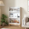 KTMBDW Book Shelf, 3-Tier Bookshelf, Bookcase, 5.9" x 28.7" x 46.1", for Living Room, Bedroom, Home Office, White - 3 of 4