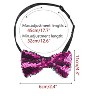 INSPIRE CHIC Men's Sequin Adjustable Pre-tied Bow Tie - 2 of 4