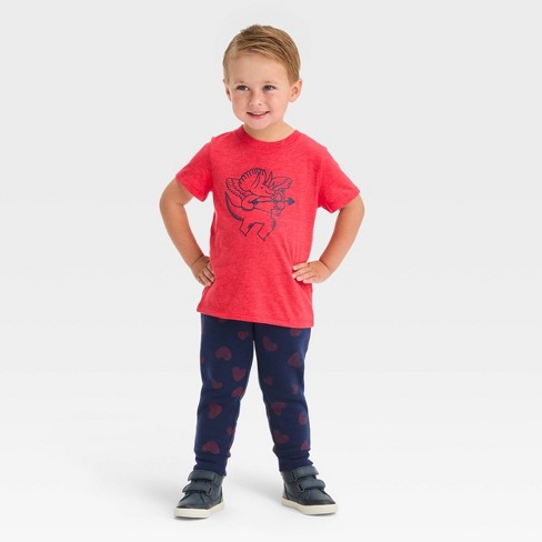 Baby Boys' Dino Graphic Top & Bottom Set - Cat & Jack™ Black : Target