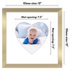 Americanflat 12" x 12" Picture Frame with Mat - Round & Heart Designs - Stylish Decor for Living Rooms, Dorms, Offices & More - 2 of 4