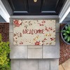 Stupell Industries Welcome with Fall Blossoms Printed Outdoor Door Mat, design by Andrea Jasid Grassi, 18"x30" - 3 of 4