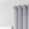 RT Designers Collection Dexter Linen Texture Grommet Sheer Curtain Panel Pair 36" x 84" Silver - 3 of 4