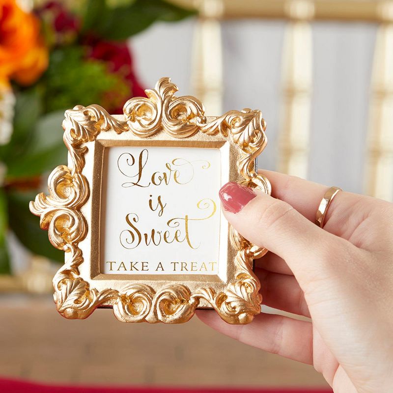 Kate Aspen Royale Gold Baroque Place Card/Photo Holder (Set of 6) | 25359GD, 3 of 8