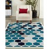 Unique Loom    Metro Hexagon Area Rug - 3 of 4